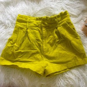 Forever 21 Chartreuse Green Yellow Shorts